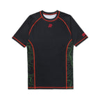 Albino & Preto Elektronic Short Sleeve BJJ Rash Guard