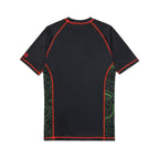 Albino & Preto Elektronic Short Sleeve BJJ Rash Guard