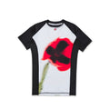 Albino & Preto Floral Fury Short Sleeve BJJ Rash Guard