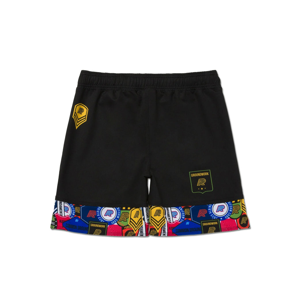 Albino & Preto Fundamental No-Gi BJJ Grappling Shorts