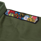 Albino & Preto Fundamental Olive BJJ Gi