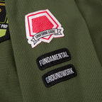Albino & Preto Fundamental Olive BJJ Gi