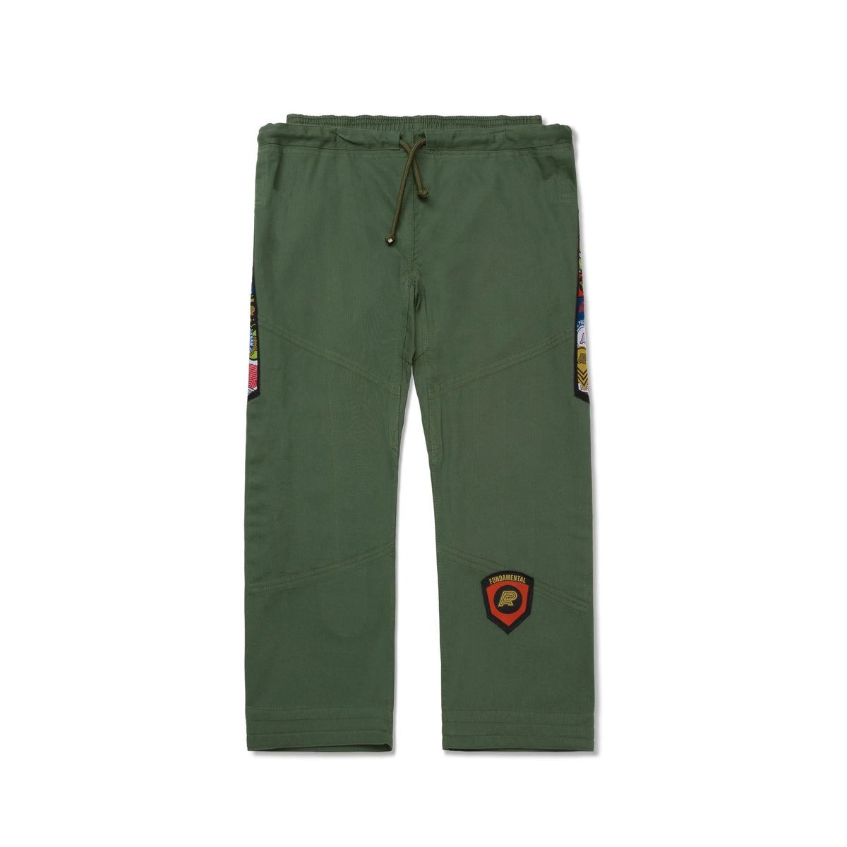 Albino & Preto Fundamental Olive BJJ Gi