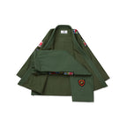 Albino & Preto Fundamental Olive BJJ Gi