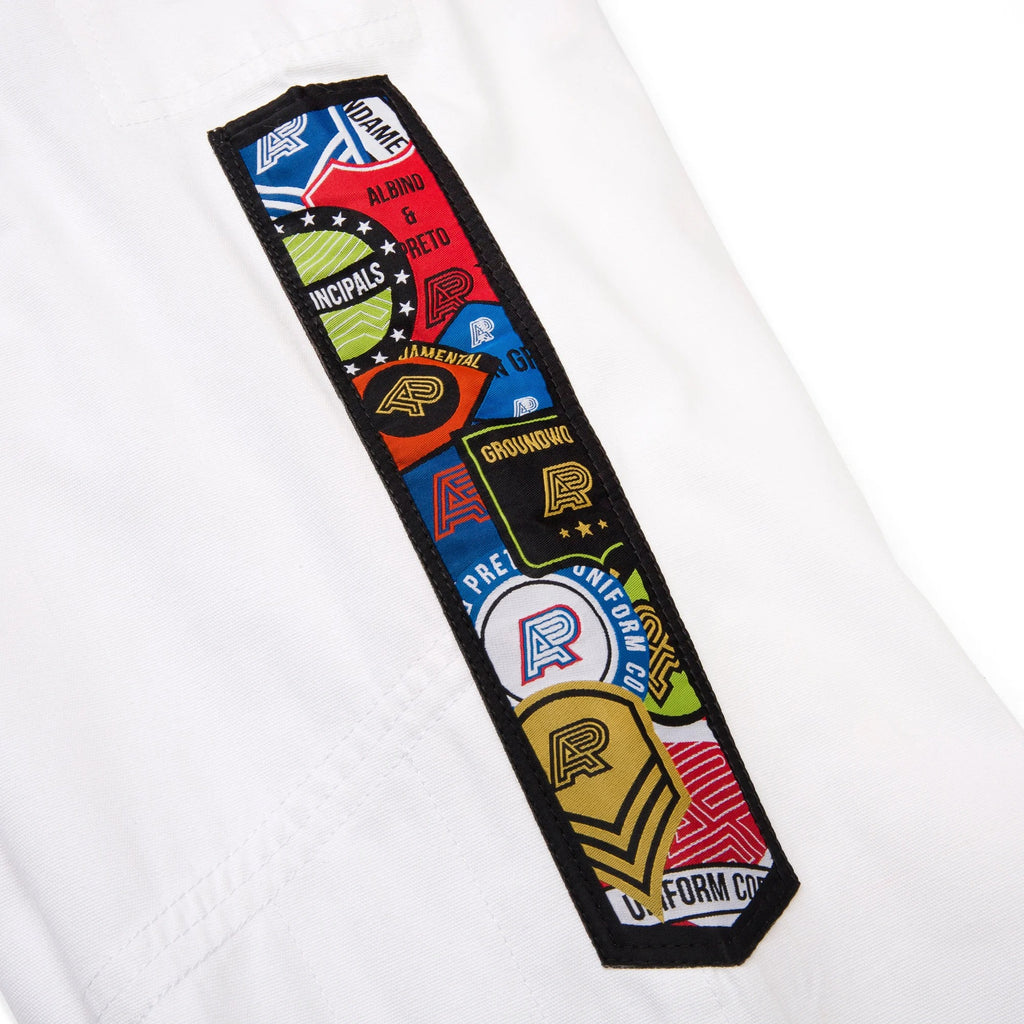 Albino & Preto Fundamental White BJJ Gi