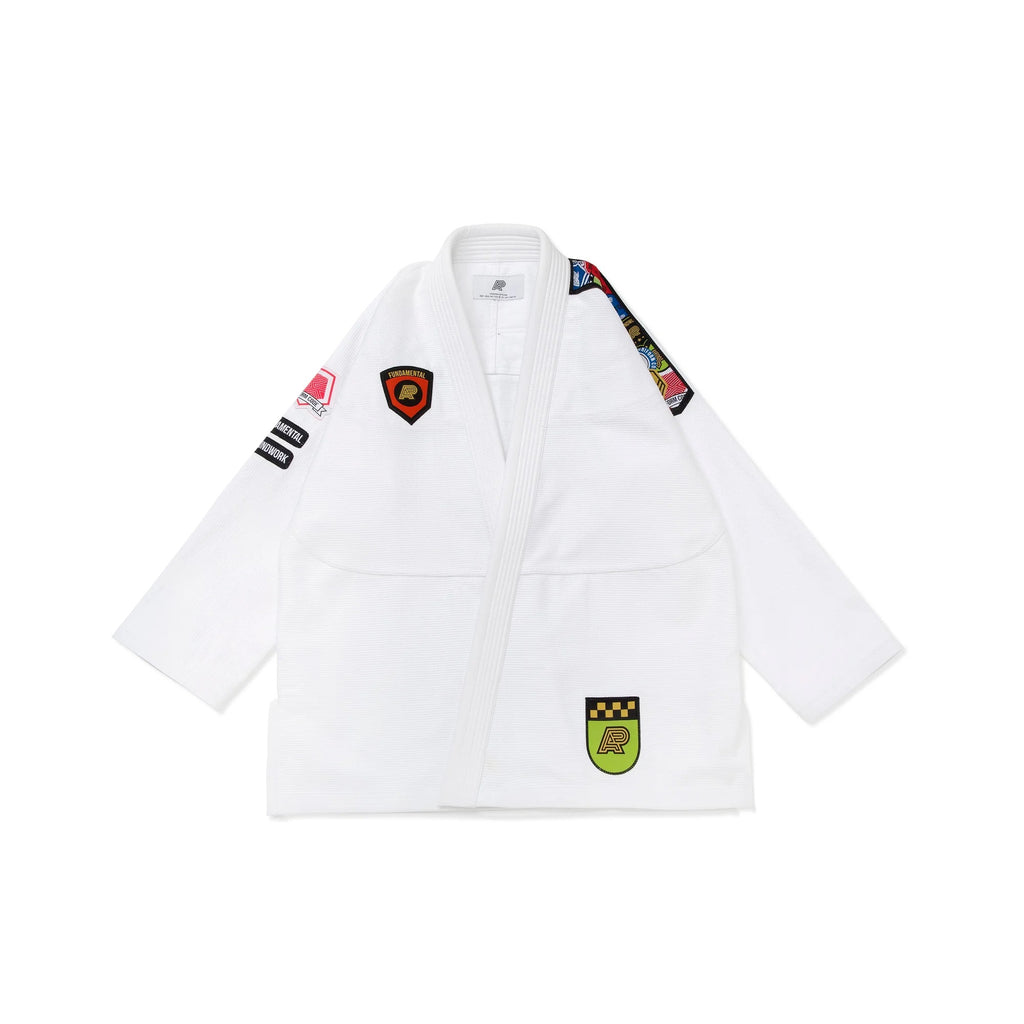 Albino & Preto Fundamental White BJJ Gi