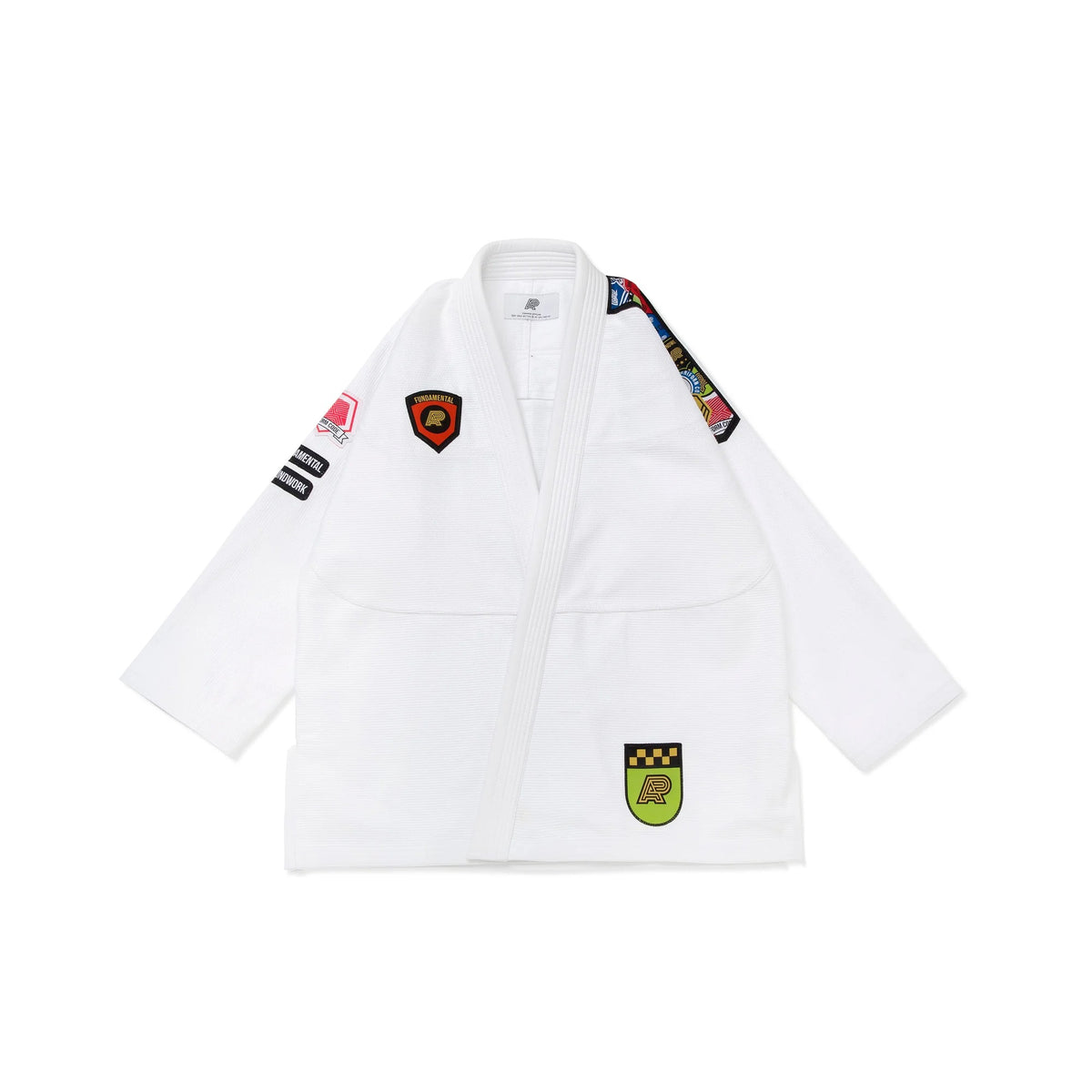 Albino & Preto Fundamental White BJJ Gi