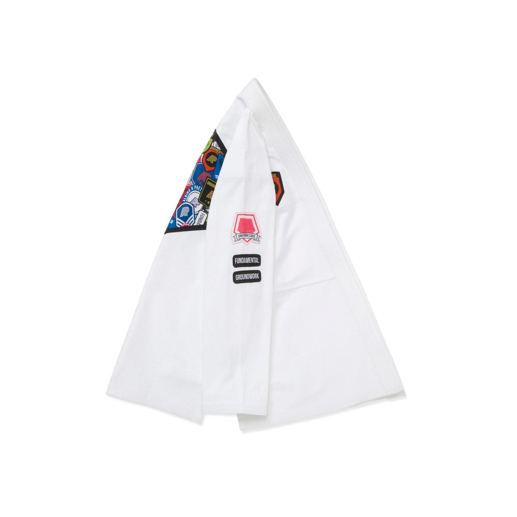Albino & Preto Fundamental White BJJ Gi