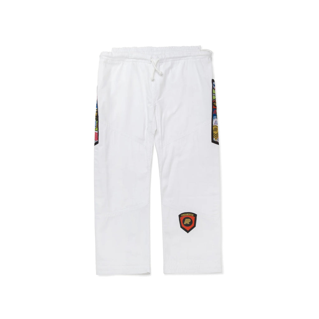 Albino & Preto Fundamental White BJJ Gi
