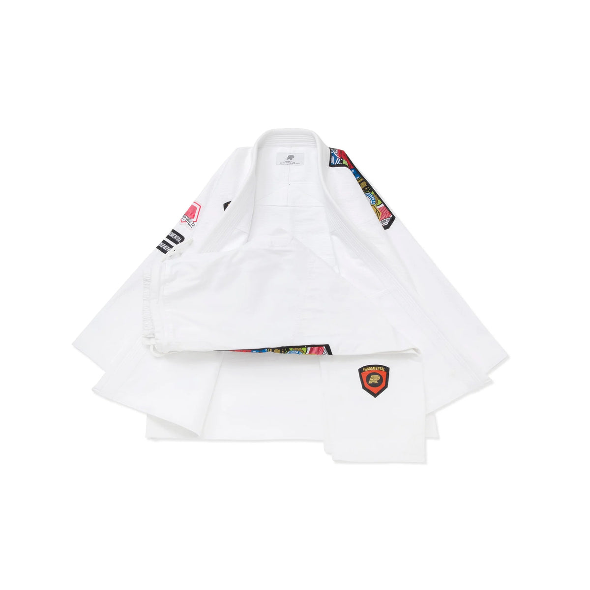 Albino & Preto Fundamental White BJJ Gi
