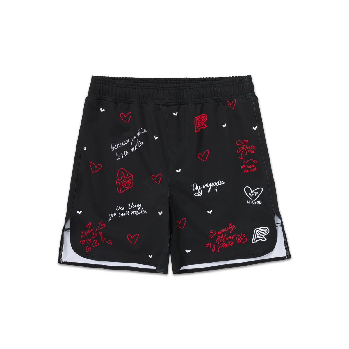 Albino & Preto Love & Hate 2 No-Gi Shorts