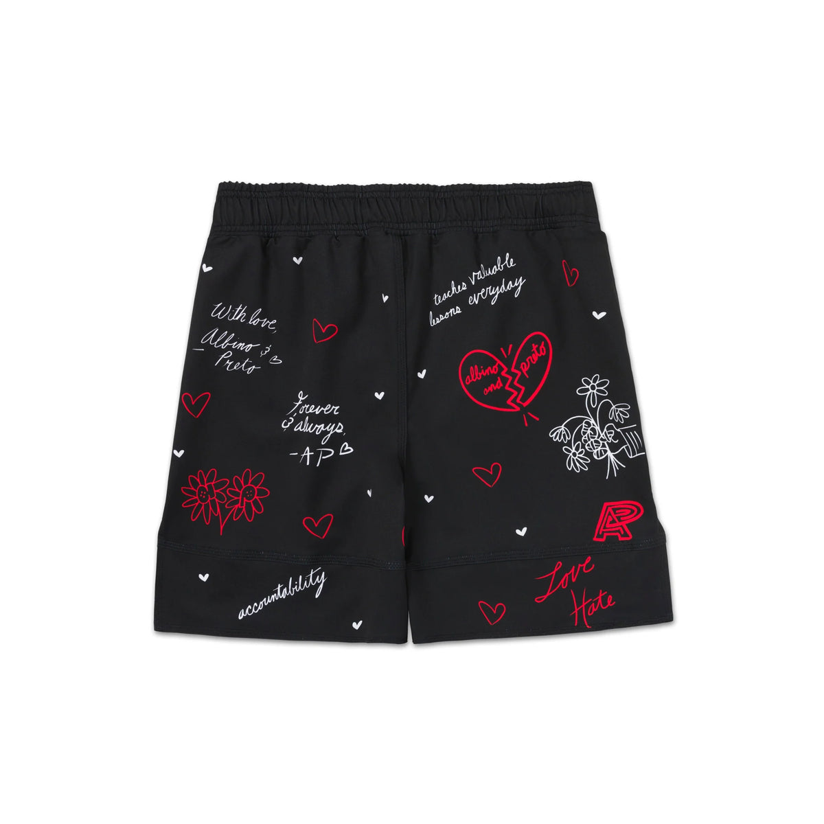 Albino & Preto Love & Hate 2 No-Gi Shorts
