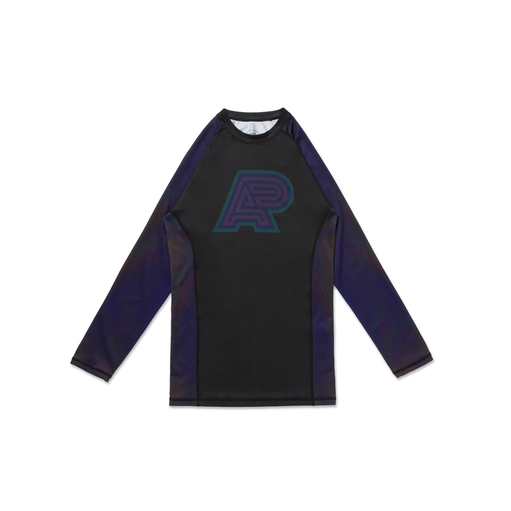 Albino & Preto Metamorphosis Long Sleeve BJJ Rash Guard