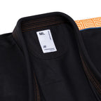Albino & Preto OBY Herringbone Classic Black BJJ Gi