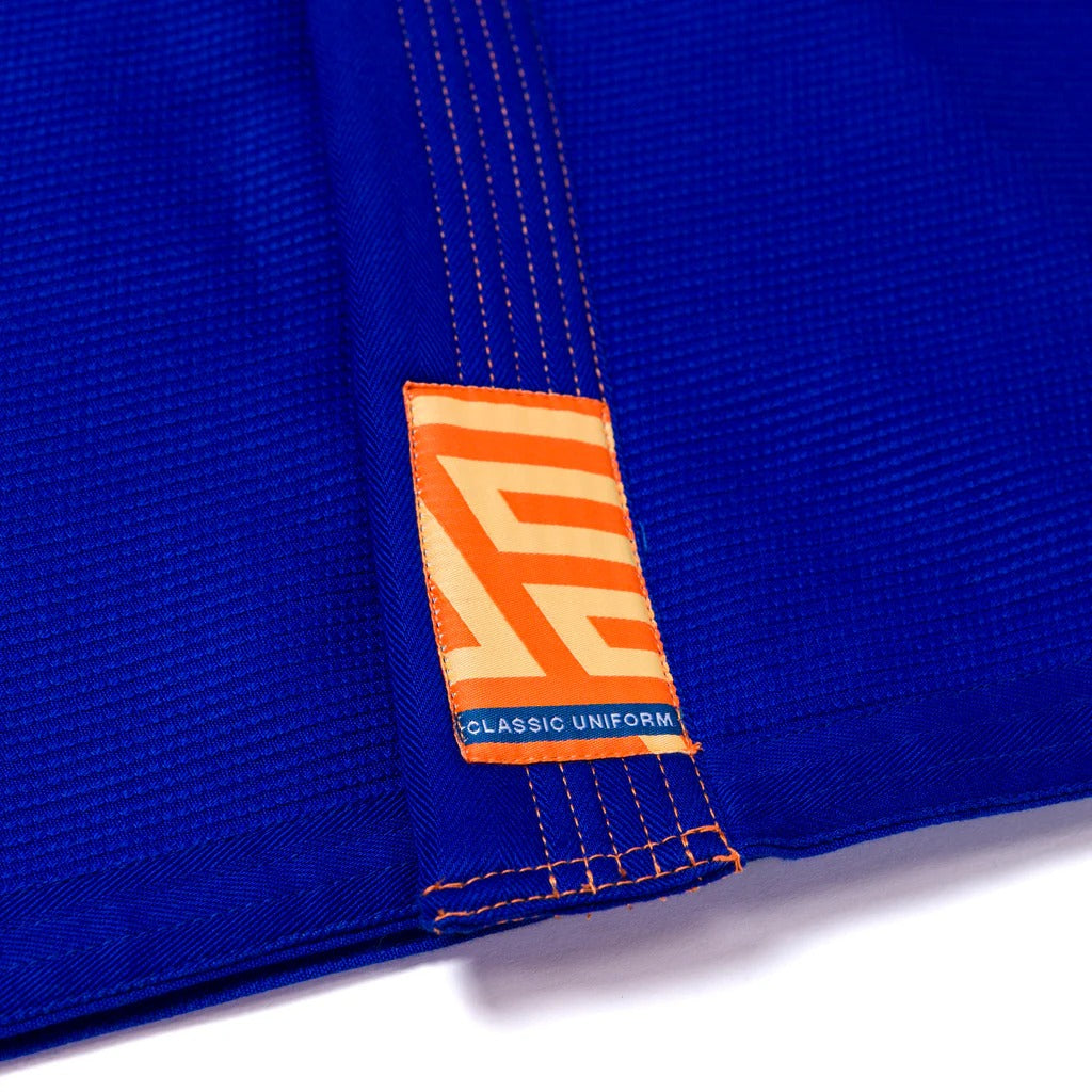 Albino & Preto OBY Herringbone Classic Blue BJJ Gi