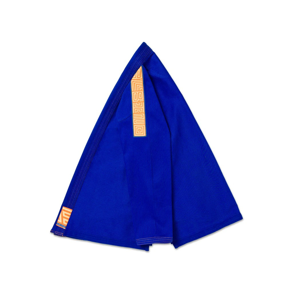 Albino & Preto OBY Herringbone Classic Blue BJJ Gi