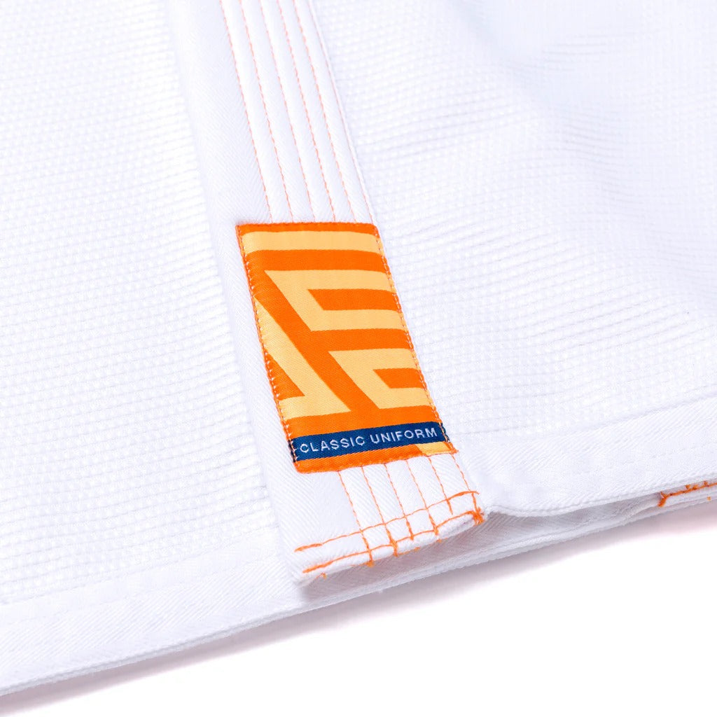 Albino & Preto OBY Herringbone Classic White BJJ Gi