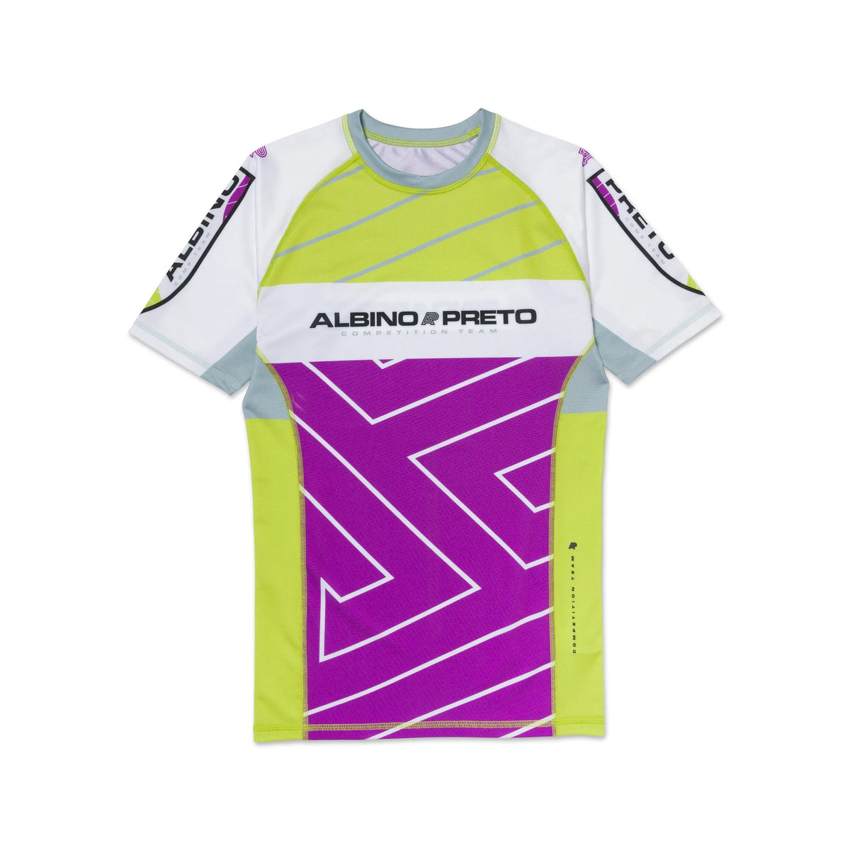 Albino & Preto PGL Comp Short Sleeve BJJ Rash Guard