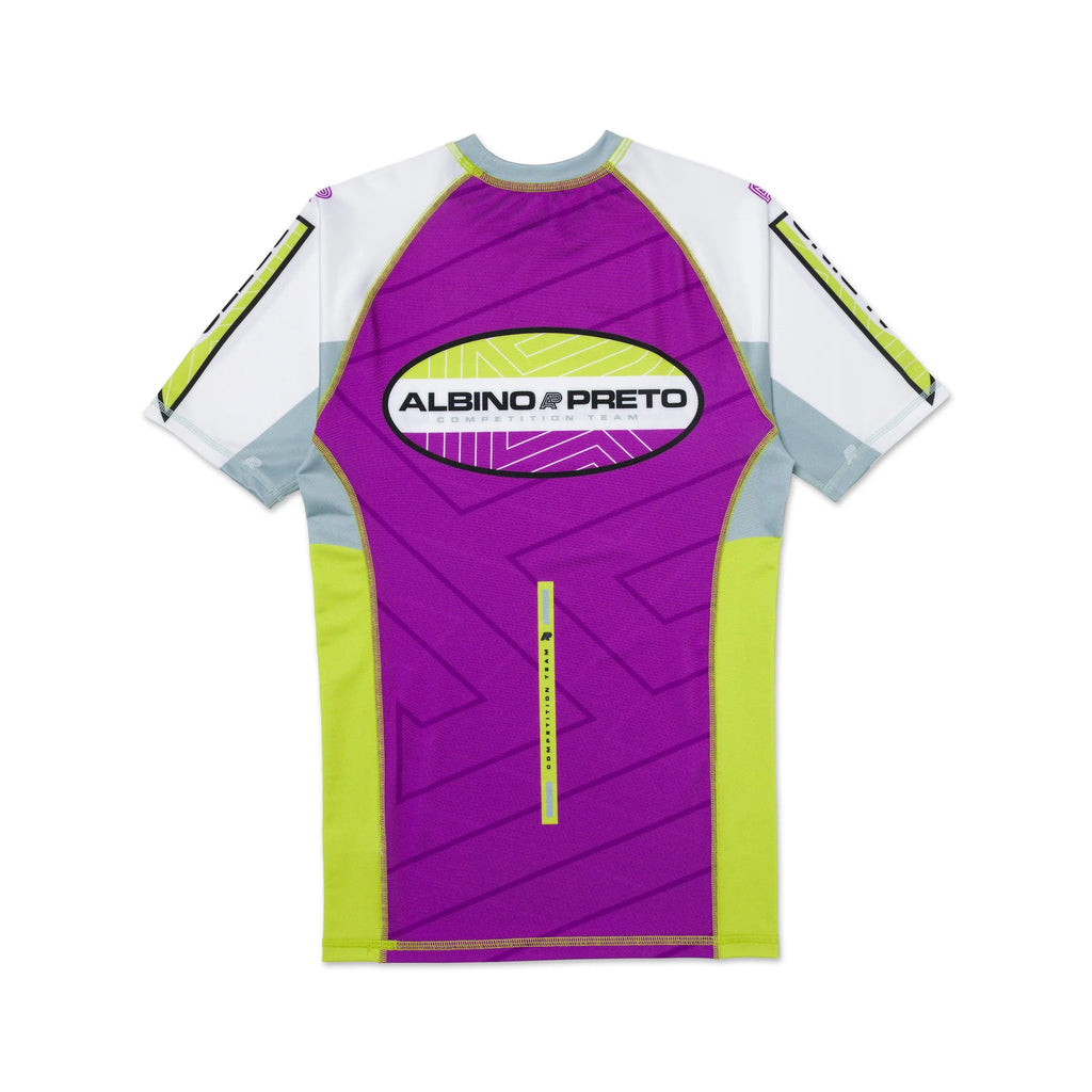 Albino & Preto PGL Comp Short Sleeve BJJ Rash Guard