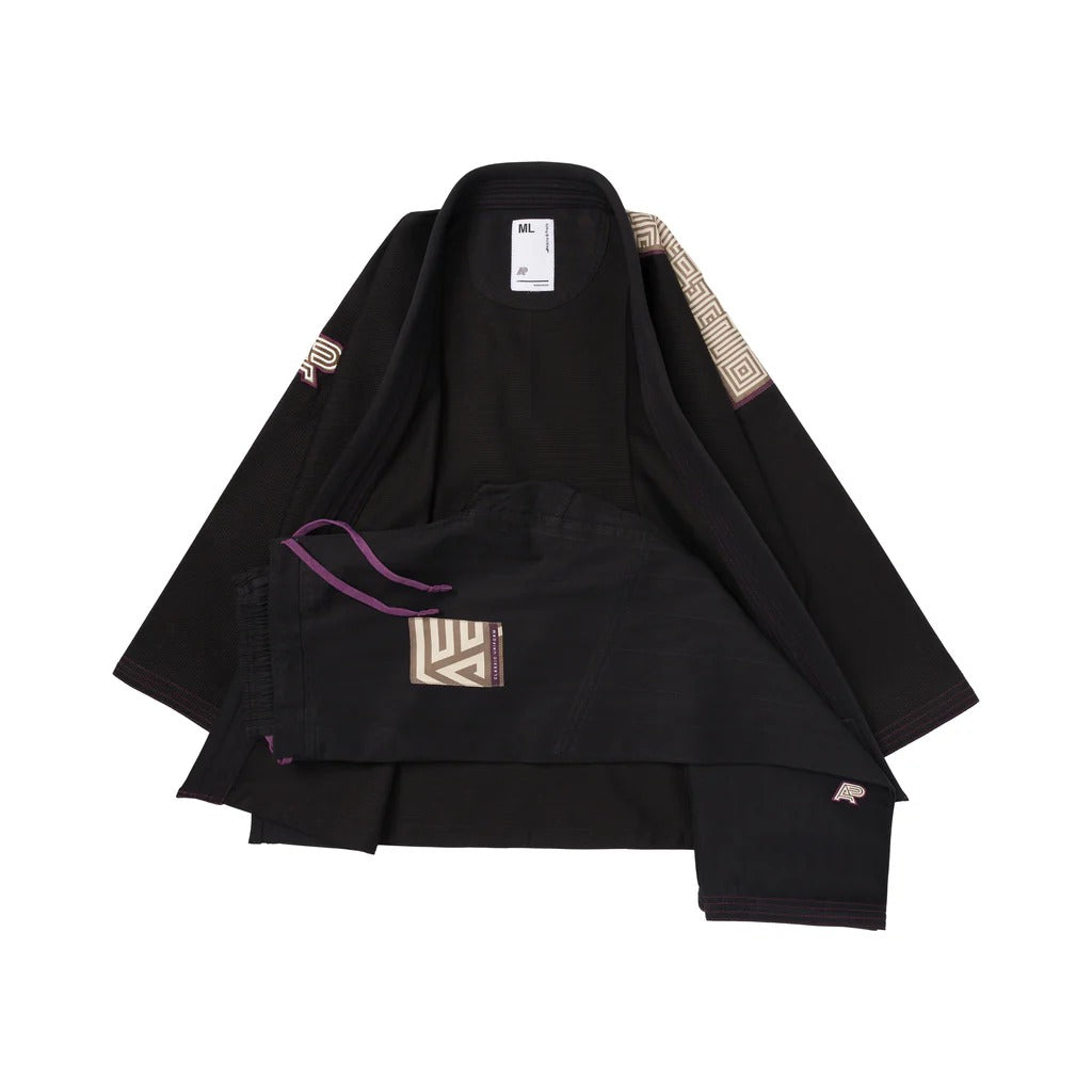 Albino & Preto POC Herringbone Classic Black BJJ Gi