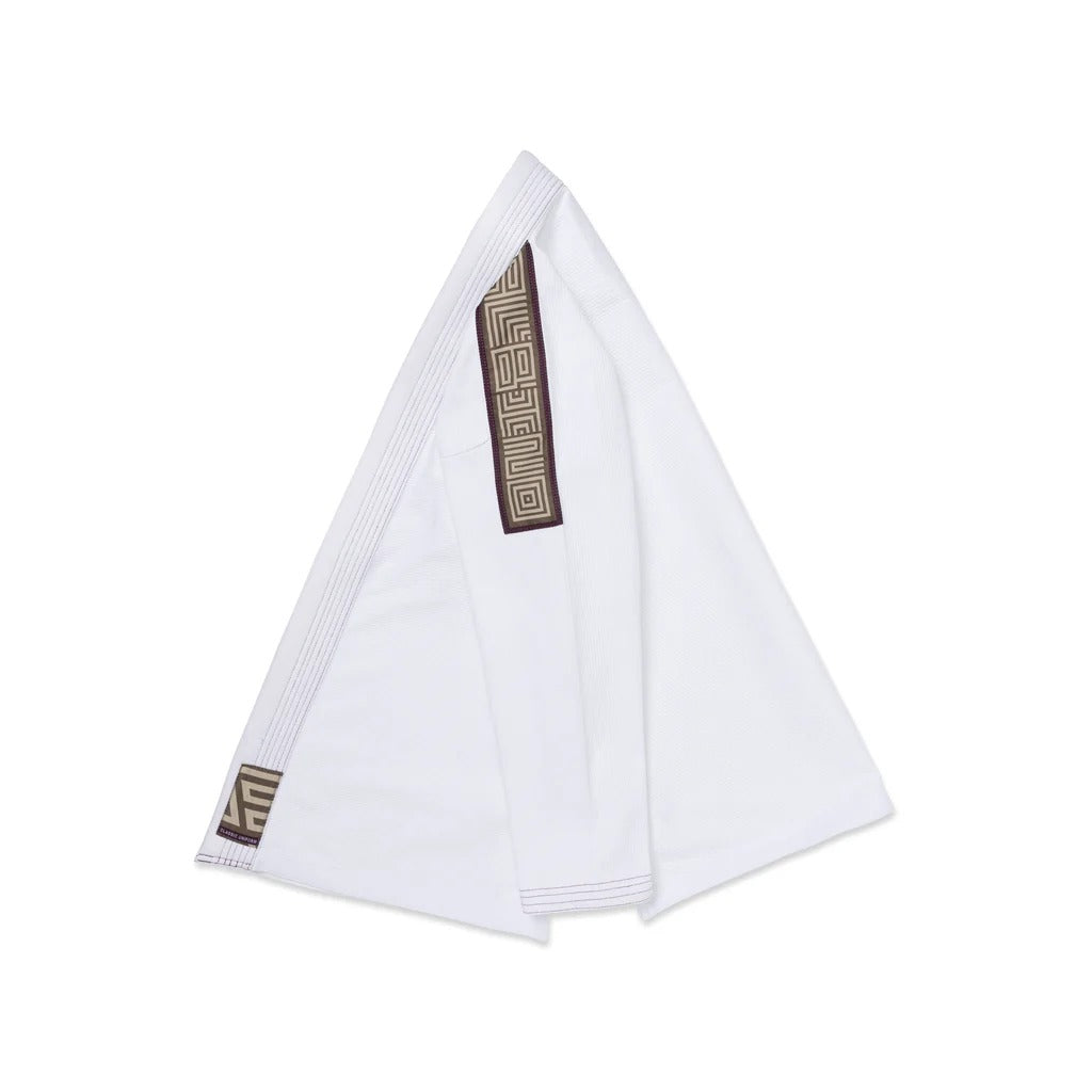 Albino & Preto POC Herringbone Classic White BJJ Gi