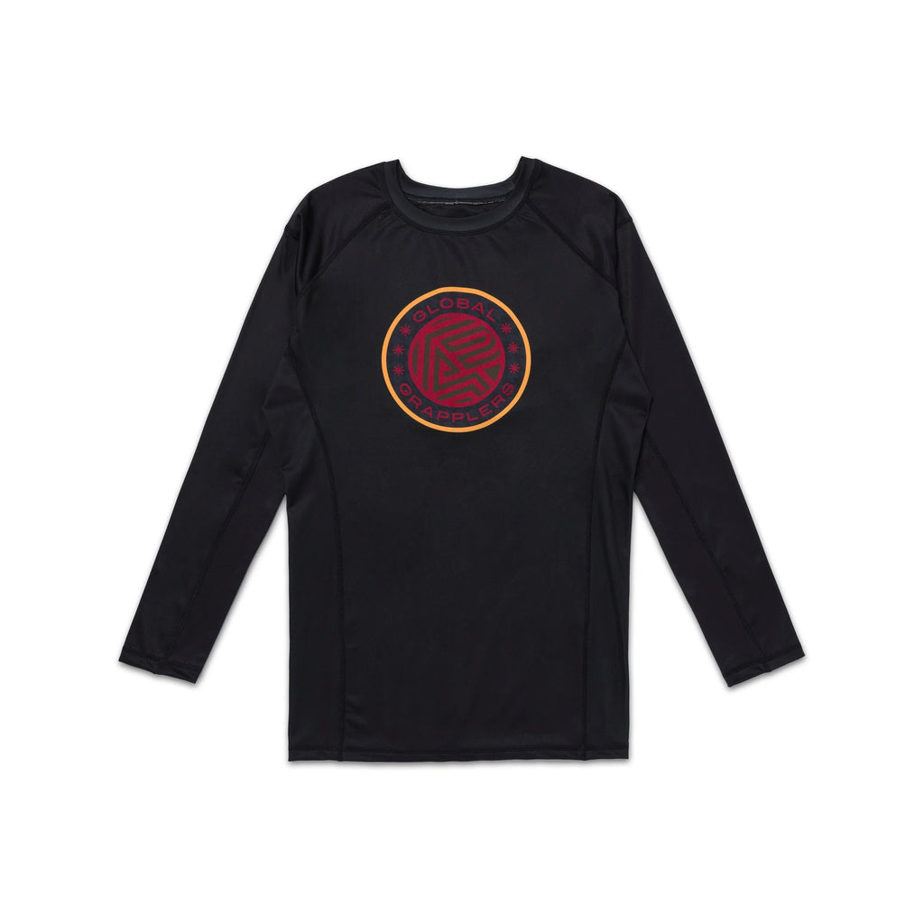Albino & Preto RS Comp BRO Long Sleeve BJJ Rash Guard