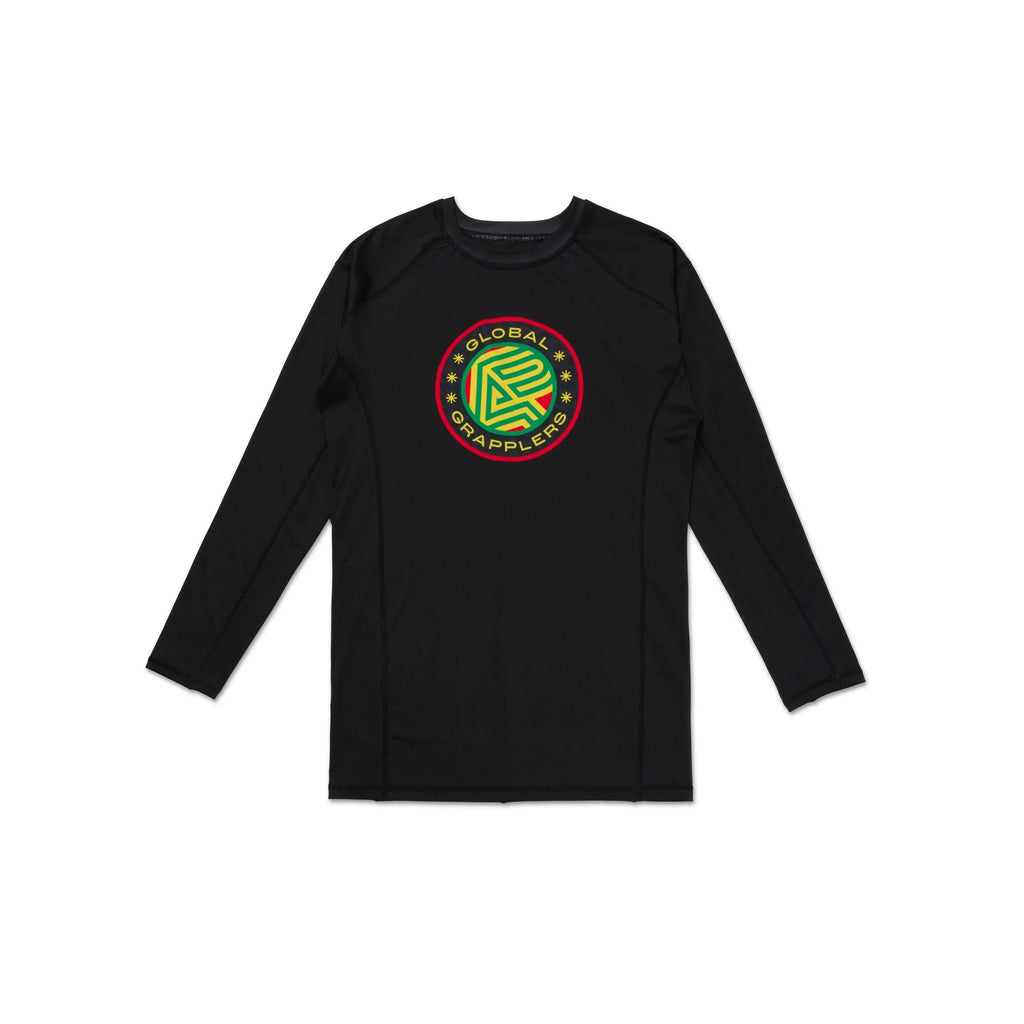 Albino & Preto RS Comp RYGB Long Sleeve BJJ Rash Guard