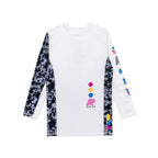 Albino & Preto Sanktuary Long Sleeve BJJ Rash Guard