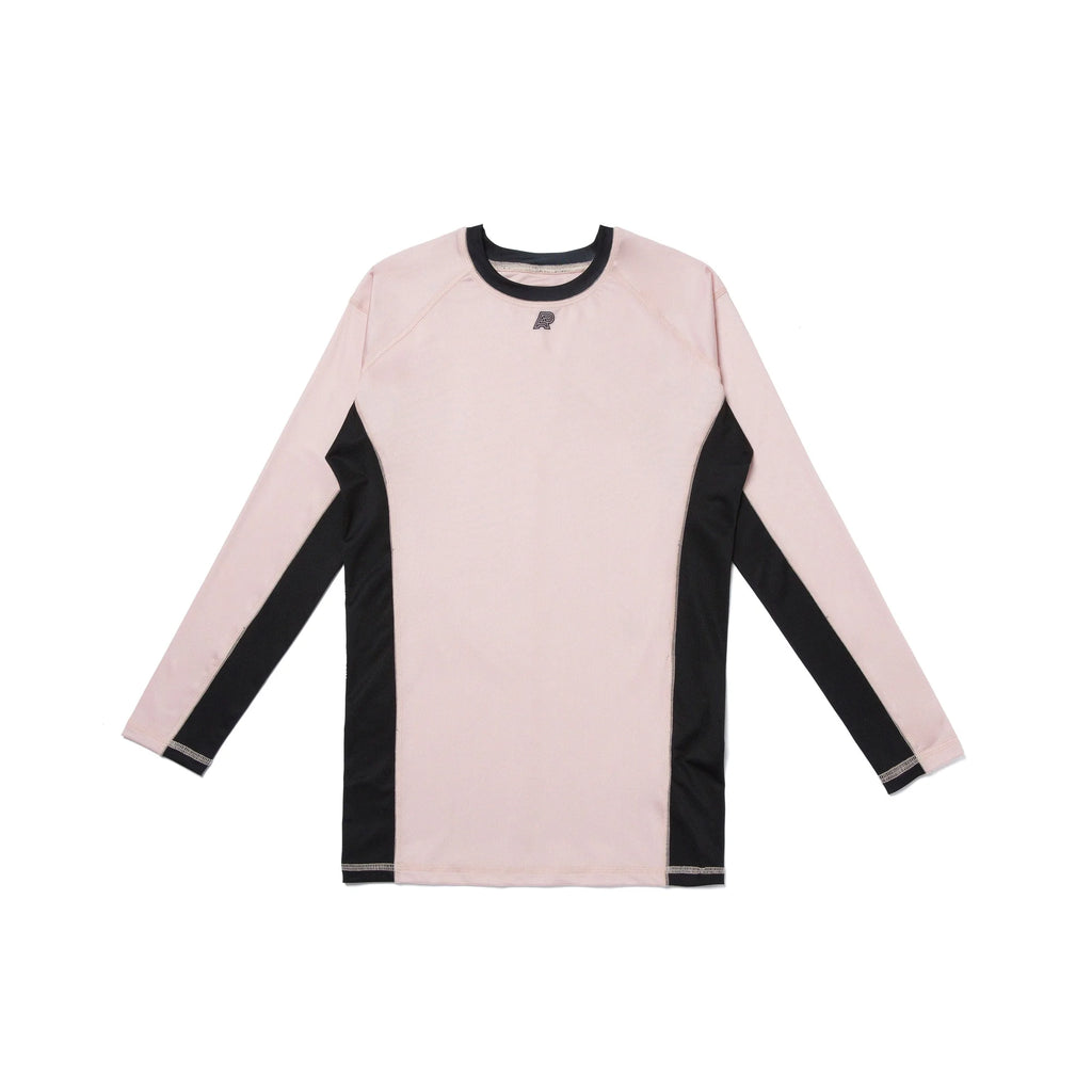 Albino & Preto Stucco Herringbone Classic Long Sleeve BJJ Rash Guard