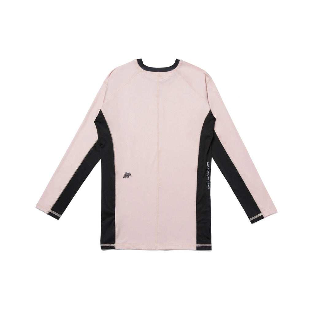 Albino & Preto Stucco Herringbone Classic Long Sleeve BJJ Rash Guard