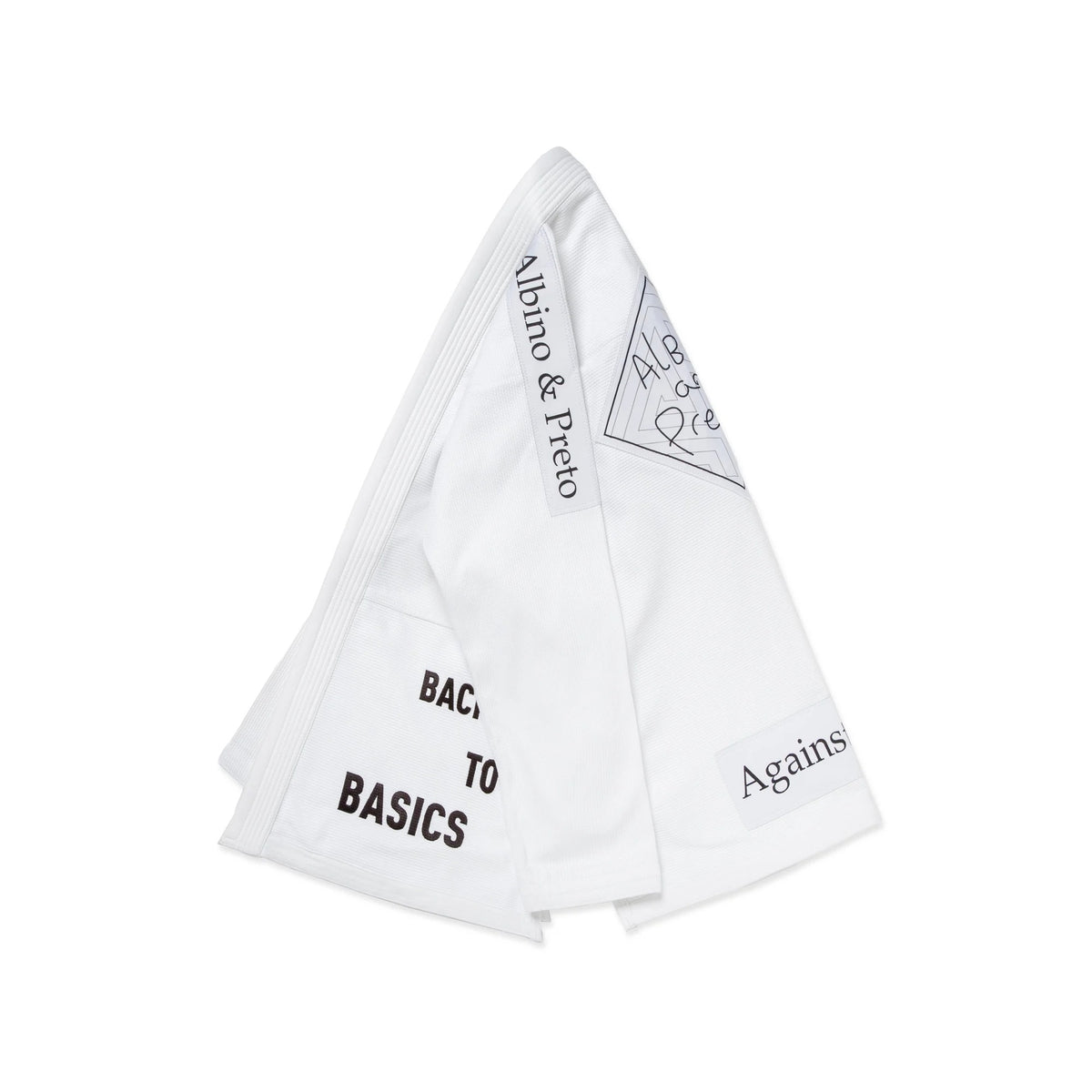 Albino & Preto TSWT White Jiu Jitsu Gi