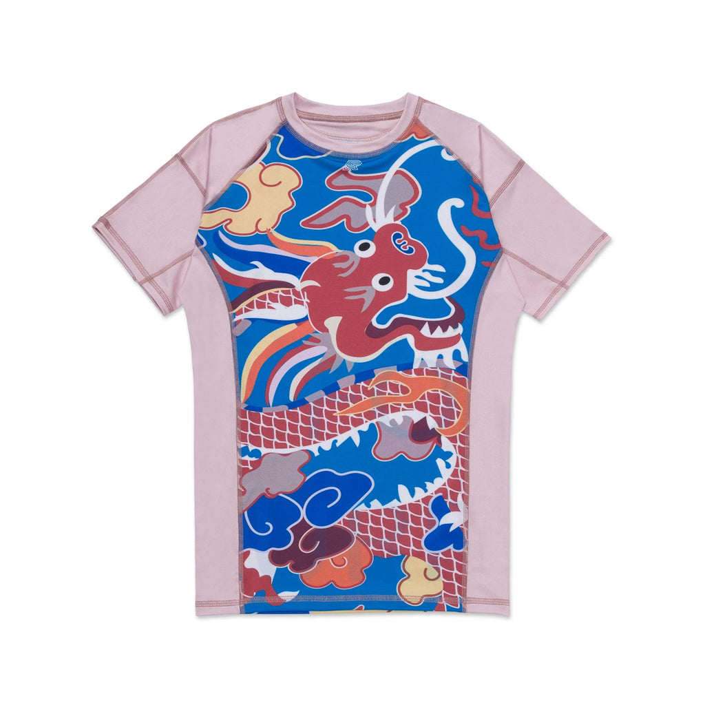Albino & Preto Year of the Dragon BJJ Rash Guard