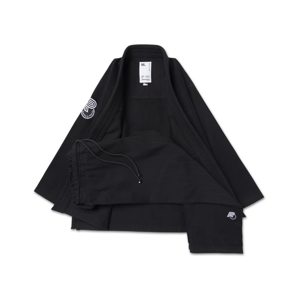 Albino and Preto BW Essential Black BJJ Gi