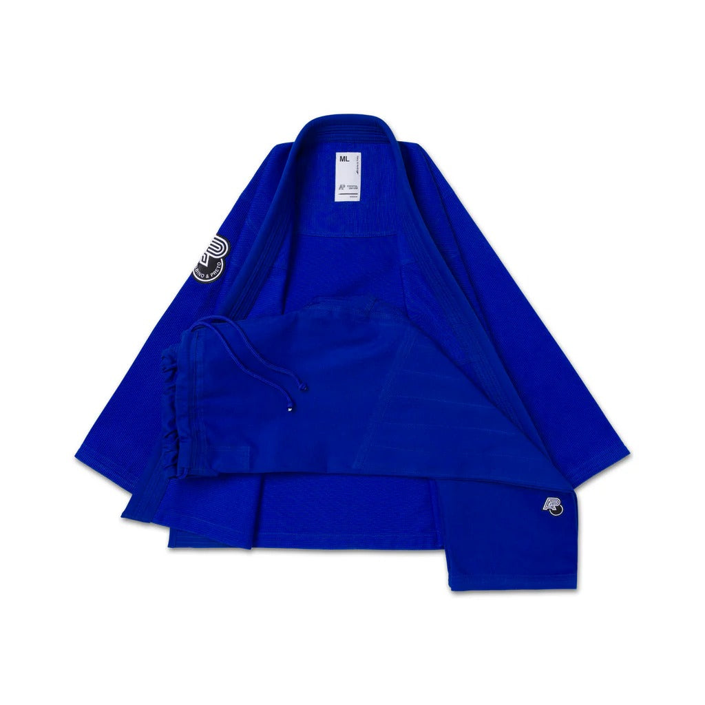 Albino and Preto BW Essential Blue BJJ Gi