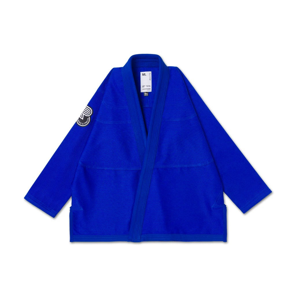 Albino and Preto BW Essential Blue BJJ Gi