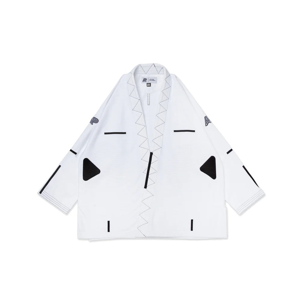 Albino and Preto Ground Control White BJJ Gi