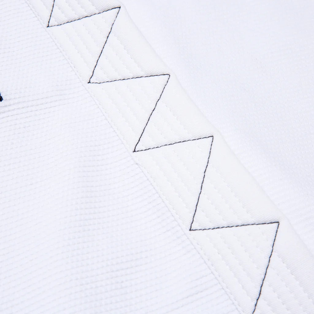 Albino and Preto Ground Control White BJJ Gi