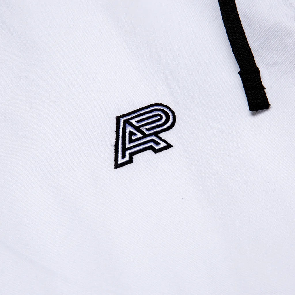 Albino and Preto Ground Control White BJJ Gi