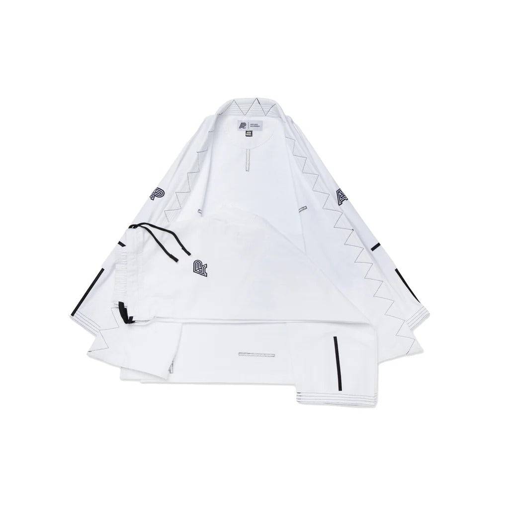 Albino and Preto Ground Control White BJJ Gi