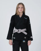 KINGZ NANO 3.0 JIU JITSU INFANTIL - KIMONO / GI NEGRO - AZUL - BLANCO