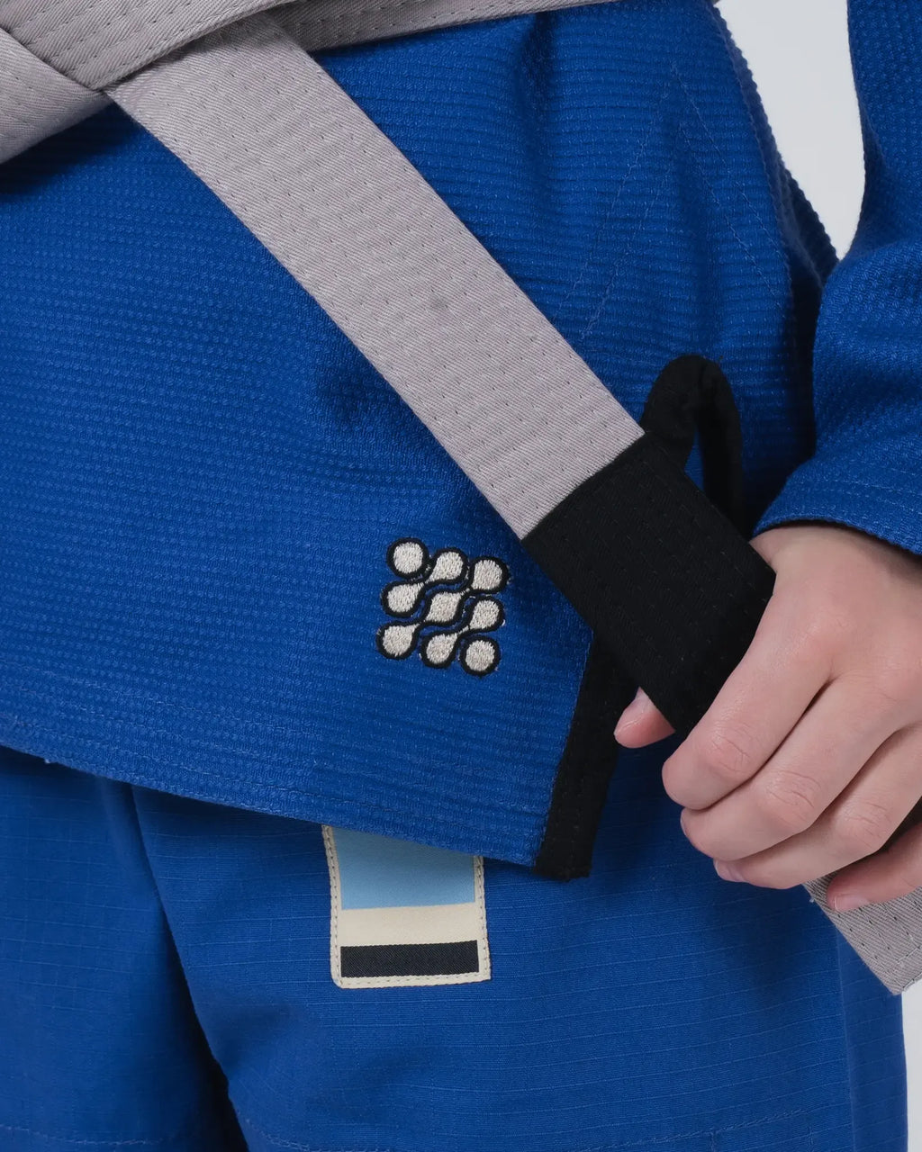 KINGZ NANO 3.0 JIU JITSU INFANTIL - KIMONO / GI NEGRO - AZUL - BLANCO