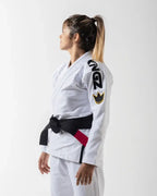 KIMONO / GI KINGZ COMP 450 V6 PARA MUJER (VERSIÓN 2023) - NEGRO - BLANCO