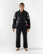 KIMONO / GI KINGZ COMP 450 V6 PARA MUJER (VERSIÓN 2023) - NEGRO - BLANCO