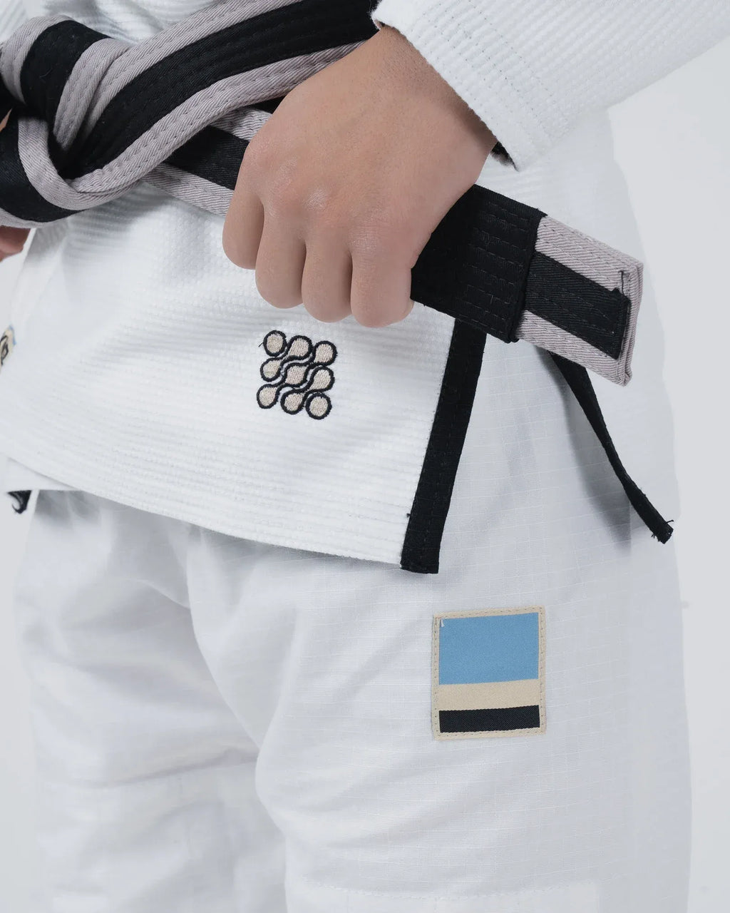 KINGZ NANO 3.0 JIU JITSU INFANTIL - KIMONO / GI NEGRO - AZUL - BLANCO