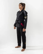 KIMONO / GI KINGZ COMP 450 V6 PARA MUJER (VERSIÓN 2023) - NEGRO - BLANCO