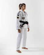 KIMONO / GI KINGZ COMP 450 V6 PARA MUJER (VERSIÓN 2023) - NEGRO - BLANCO