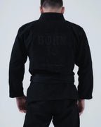 KINGZ BORN TO RULE JIU JITSU WEISSER - SCHWARZER - GRÜNER KIMONO / GI