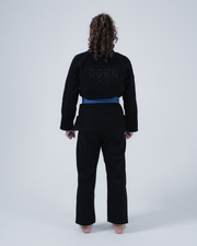 KINGZ BORN TO RULE FRAUEN JIU JITSU - SCHWARZ - GRÜN - WEISS KIMONO / GI