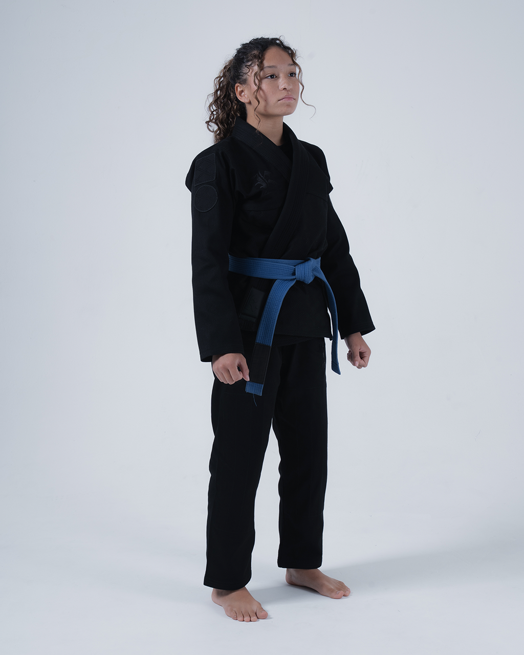 KINGZ BORN TO RULE FRAUEN JIU JITSU - SCHWARZ - GRÜN - WEISS KIMONO / GI