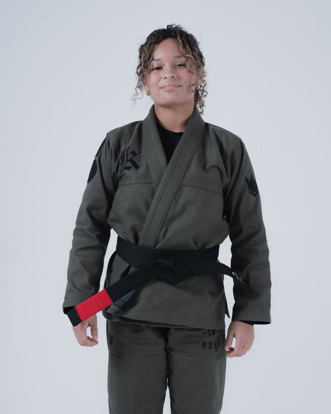 KINGZ BORN TO RULE JIU JITSU FEMENINO - KIMONO / GI NEGRO - VERDE - BLANCO